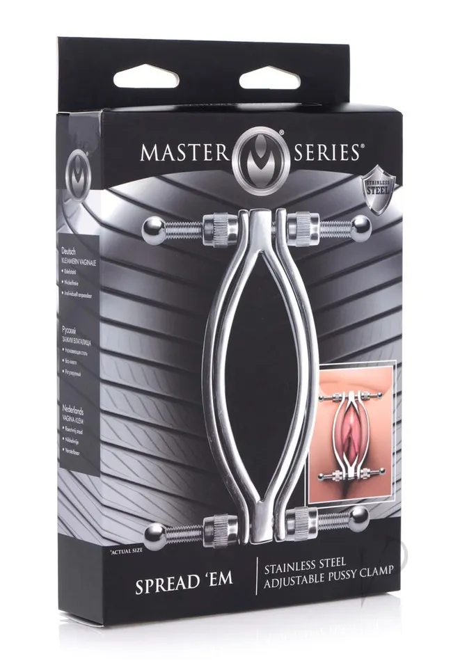 Male Sex Toys Master Series Stainless Steel Adjustable Labia Streader Master Series Male Sex Toys Master Series Stainless Steel Adjustable Labia Streader Master Series