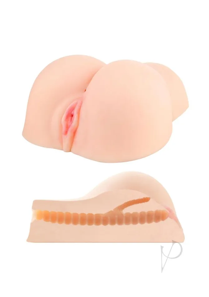 Male Sex Toys ME YOU US Miss Nikita Vibrating Realistic Masturbator with Bullet and Wired Remote Control Pussy and Butt Vanilla Me You Us
