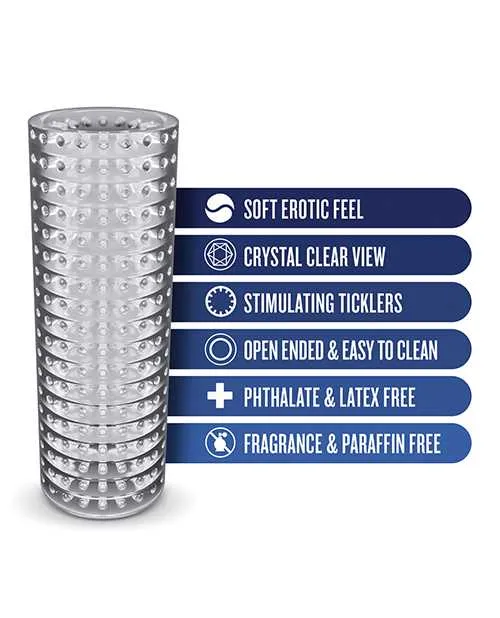 Male Sex Toys Rize Rize Strokez Dual End Masturbator Clear