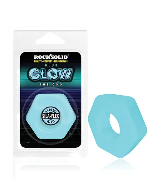 Male Sex Toys Rock Solid Rock Solid The Cog Silicone Cock Ring Blue