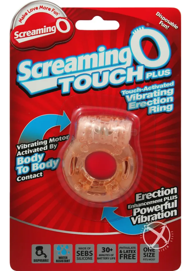 Male Sex Toys Screaming O Screaming O Touch Plus Cock Ring Vanilla