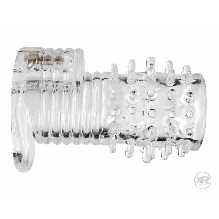 Male Sex Toys Size Matters Clear Sensations Vibrating Textured Erection Sleeve