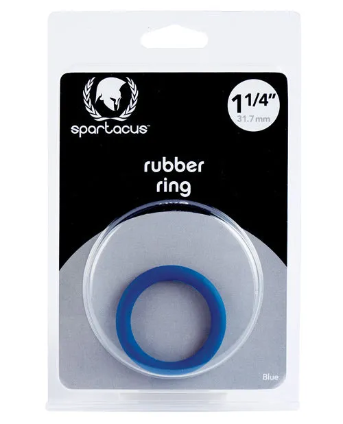 Male Sex Toys Spartacus Spartacus 125 Rubber Cock Ring Blue