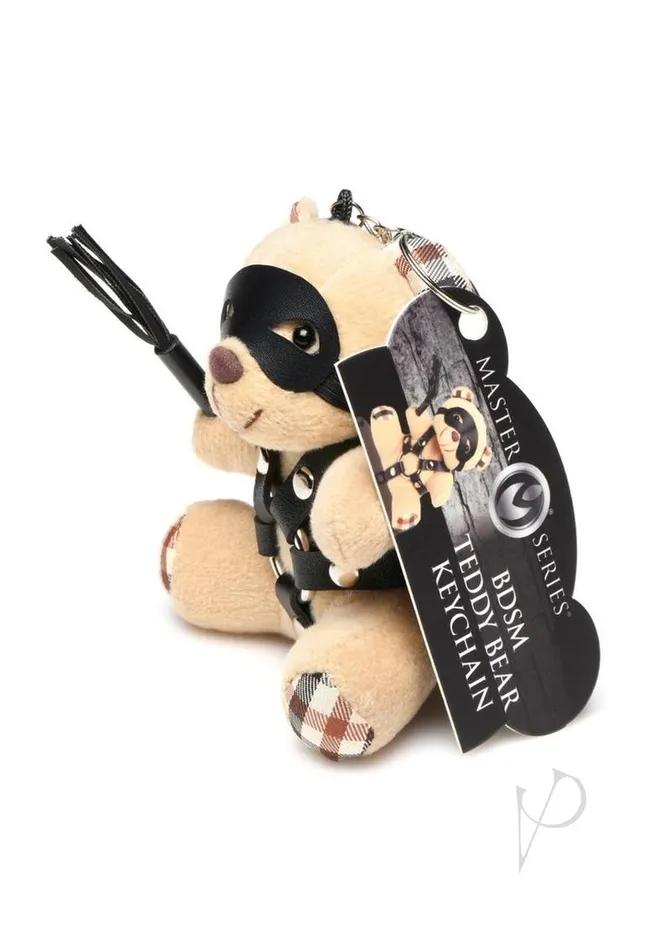 Master Series BDSM Teddy Bear Keychain Tan Master Series Male Sex Toys