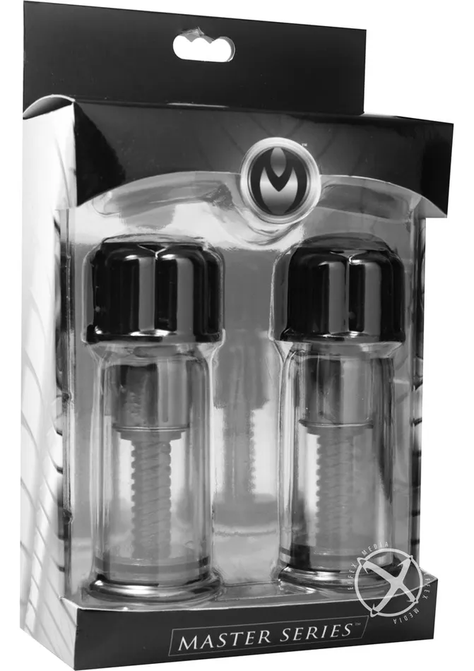 Master Series Black Max Powerful Twist Nipple Suckers Silver Master Series Anal Master Series Black Max Powerful Twist Nipple Suckers Silver Master Series Anal
