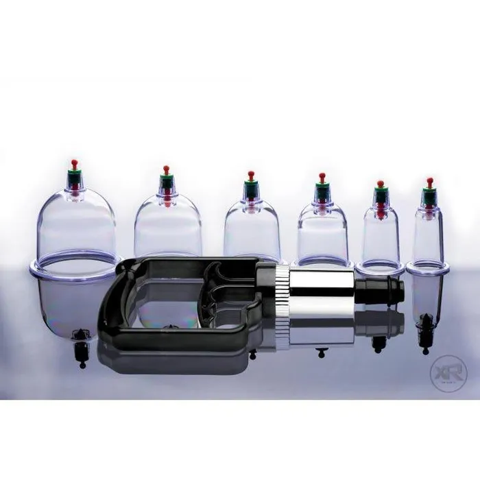 Master Series Female Sex Toys Sukshen 6 Piece Cupping Set with AcuPoints