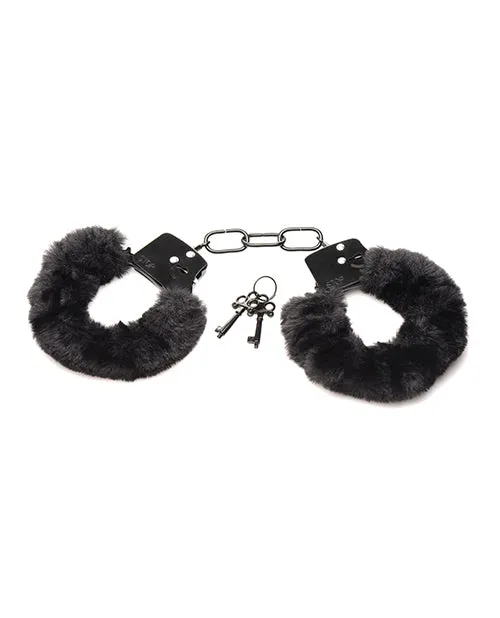 Master Series Master Series Cuffed in Fur Furry Handcuffs Black Anal