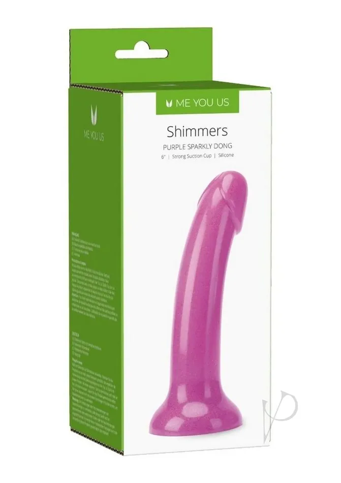 Me You Us Dildos ME YOU US Shimmers Sparkly Dong 6in Purple