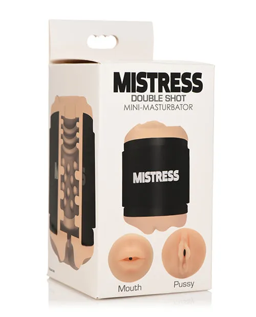 Mistress Male Sex Toys Curve Toys Mistress Double Shot Mini Masturbator Mouth Pussy Light Mistress Male Sex Toys Curve Toys Mistress Double Shot Mini Masturbator Mouth Pussy Light
