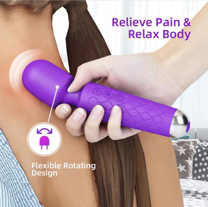 My Store Female Sex Toys 20 Vibrating Patterns Wand Massager