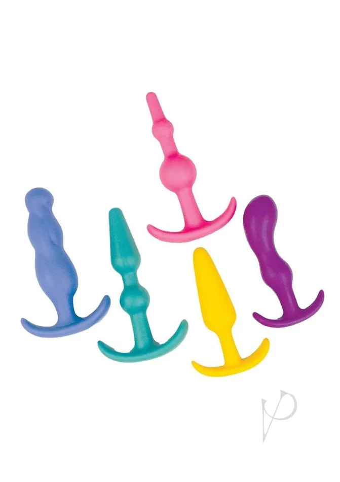 Nasstoys Anal Anal Lovers Kit Silicone Anal Plugs Multicolor