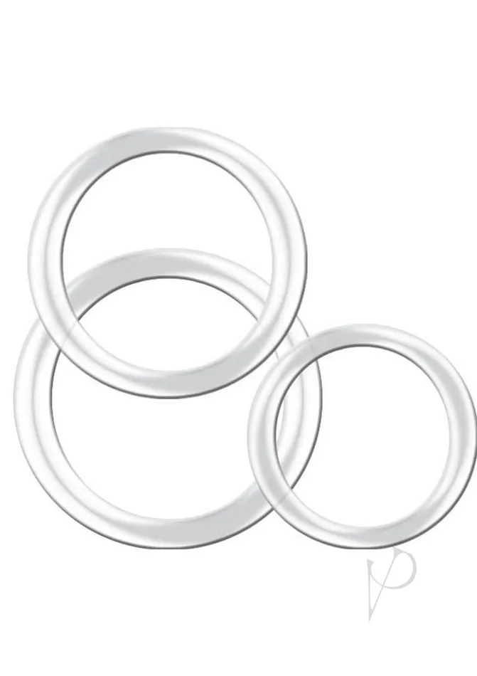 Nasstoys Male Sex Toys Magnum Force The Ultimate Silicone Cock Ring Set 3 Sizes Clear Nasstoys Male Sex Toys Magnum Force The Ultimate Silicone Cock Ring Set 3 Sizes Clear