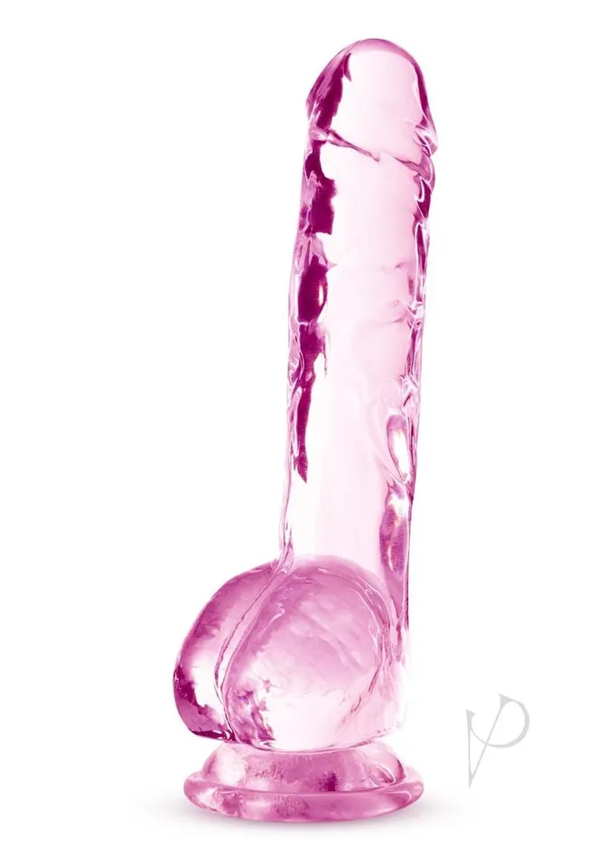 Naturally Yours Female Sex Toys Naturally Yours Crystalline Dildo 8in Rose