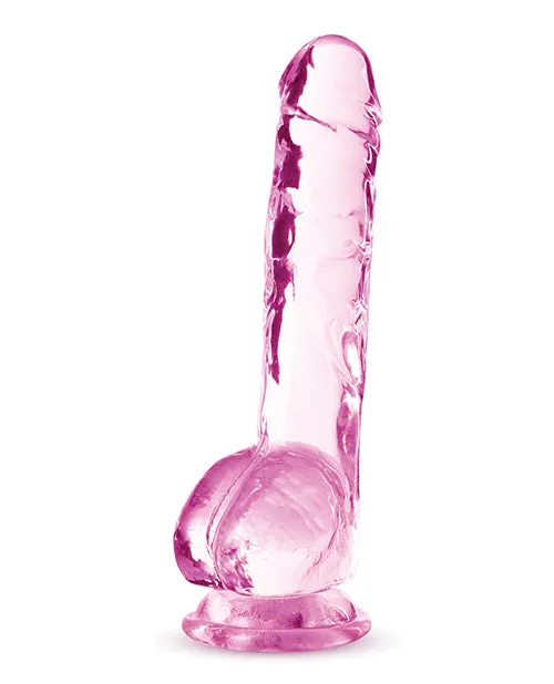 Naturally Yours Female Sex Toys Naturally Yours Crystalline Dildo 8in Rose