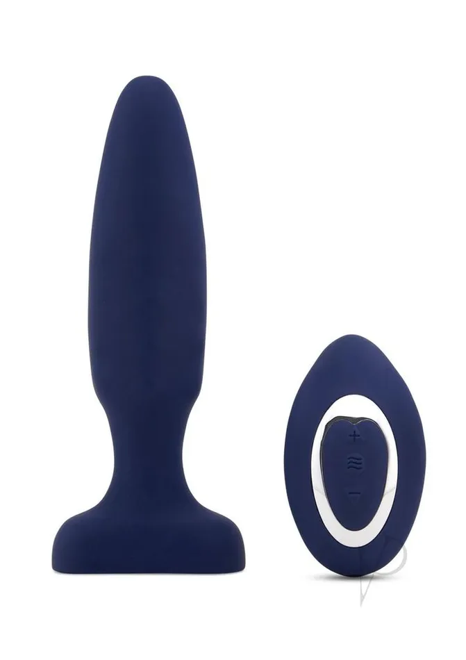 Nu Sensuelle Nu Sensuelle Andii Fino Roller Motion Rechargeable Silicone Anal Plug with Remote Control Navy Blue Male Sex Toys Nu Sensuelle Nu Sensuelle Andii Fino Roller Motion Rechargeable Silicone Anal Plug with Remote Control Navy Blue Male Sex Toys