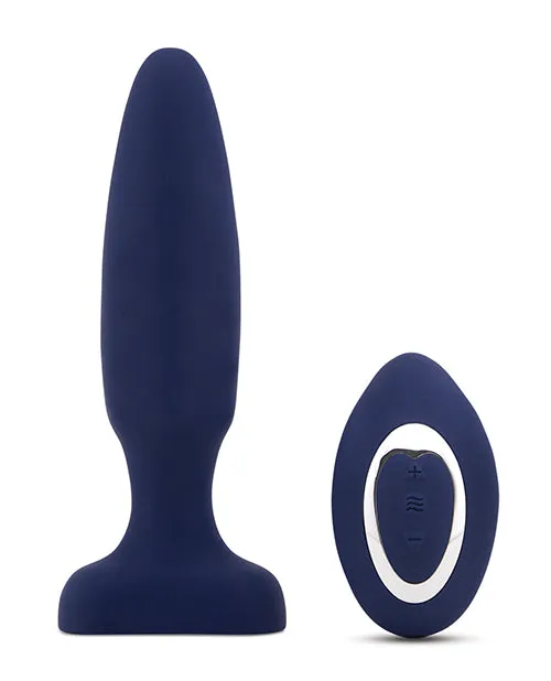 Nu Sensuelle Nu Sensuelle Andii Fino Roller Motion Rechargeable Silicone Anal Plug with Remote Control Navy Blue Male Sex Toys Nu Sensuelle Nu Sensuelle Andii Fino Roller Motion Rechargeable Silicone Anal Plug with Remote Control Navy Blue Male Sex Toys
