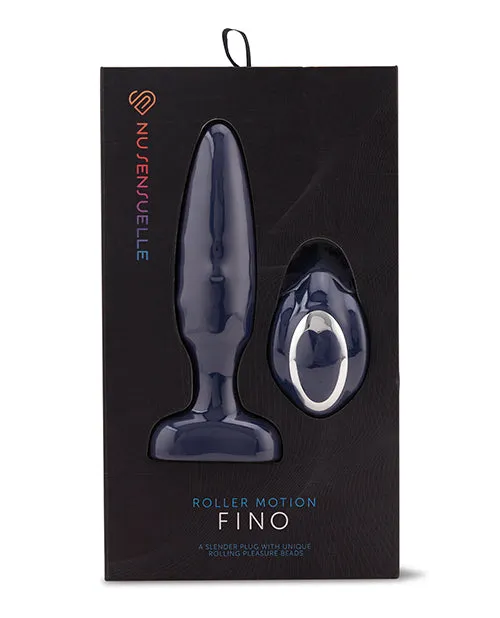 Nu Sensuelle Nu Sensuelle Andii Fino Roller Motion Rechargeable Silicone Anal Plug with Remote Control Navy Blue Male Sex Toys Nu Sensuelle Nu Sensuelle Andii Fino Roller Motion Rechargeable Silicone Anal Plug with Remote Control Navy Blue Male Sex Toys