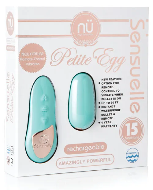 Nu Sensuelle Petite Rechargeable Egg with Remote Control Tiffany Blue Nu Sensuelle Female Sex Toys