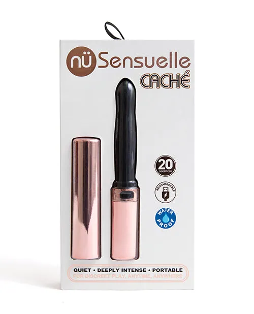 Nu Sensuelle Vibrators Nu Sensuelle Cache 20 Functions Covered Lipstick Vibe Rose Gold