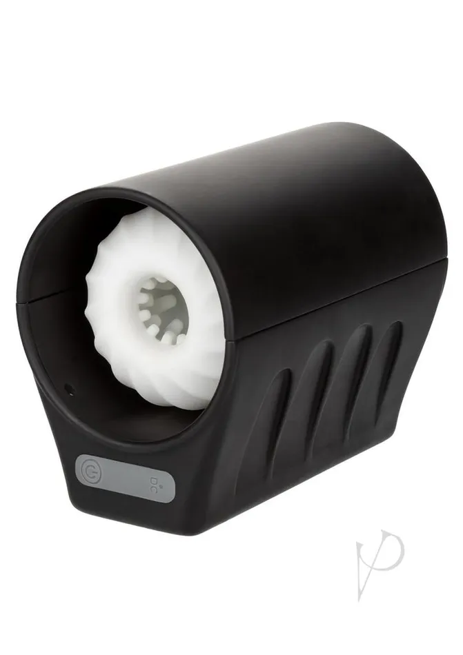 Optimum Power Power Thruster Rechargeable Stroker Black Optimum Power Male Sex Toys