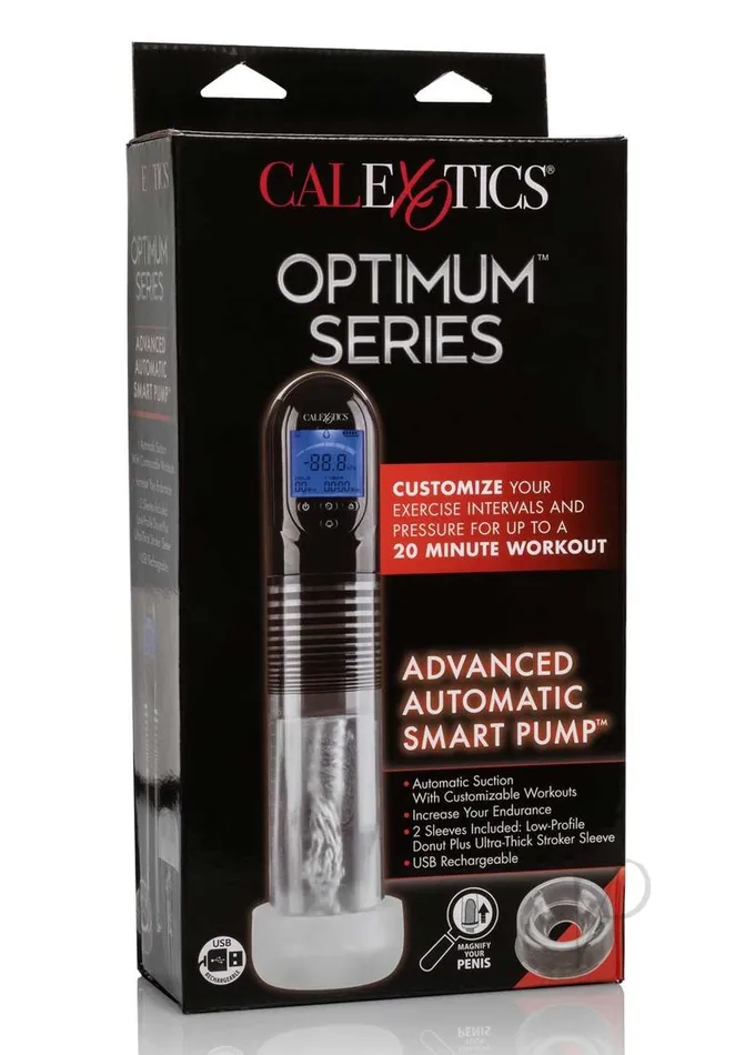 Optimum Series Rechargeable Advanced Automatic Smart Pump Clear Optimum Series Male Sex Toys Optimum Series Rechargeable Advanced Automatic Smart Pump Clear Optimum Series Male Sex Toys