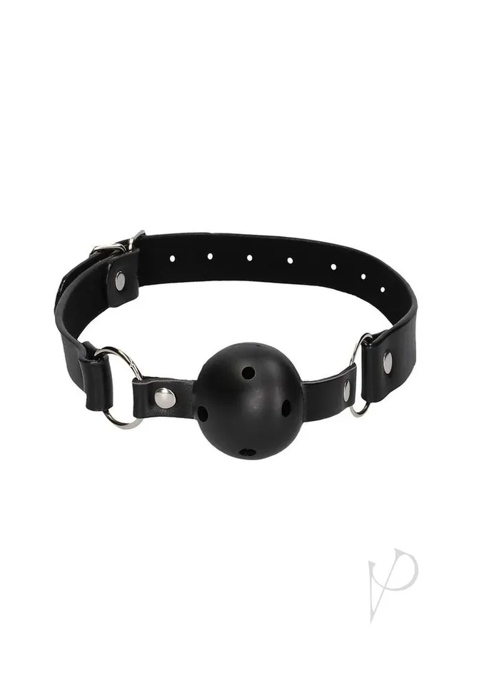 Ouch Ouch Breathable Ball Gag with Nipple Clamps Black Couples Ouch Ouch Breathable Ball Gag with Nipple Clamps Black Couples