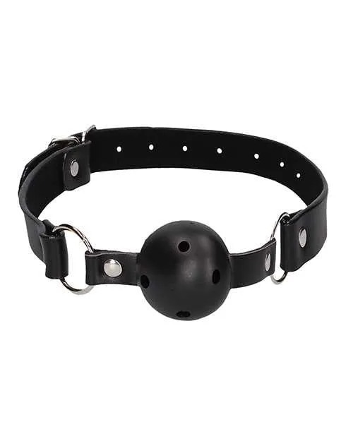 Ouch Ouch Breathable Ball Gag with Nipple Clamps Black Couples Ouch Ouch Breathable Ball Gag with Nipple Clamps Black Couples