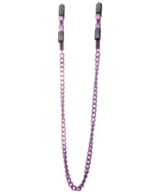 Ouch Vibrators Ouch Adjustable Nipple Clamps Purple Ouch Vibrators Ouch Adjustable Nipple Clamps Purple