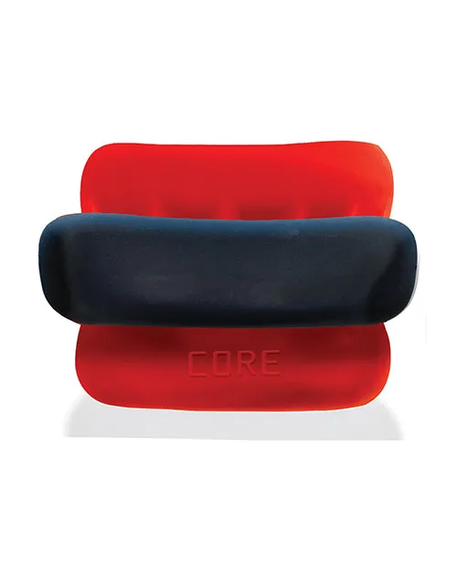 Oxballs Male Sex Toys Ultracore Core Ballstretcher with Axis Ring Red Ice