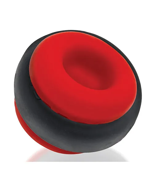 Oxballs Male Sex Toys Ultracore Core Ballstretcher with Axis Ring Red Ice