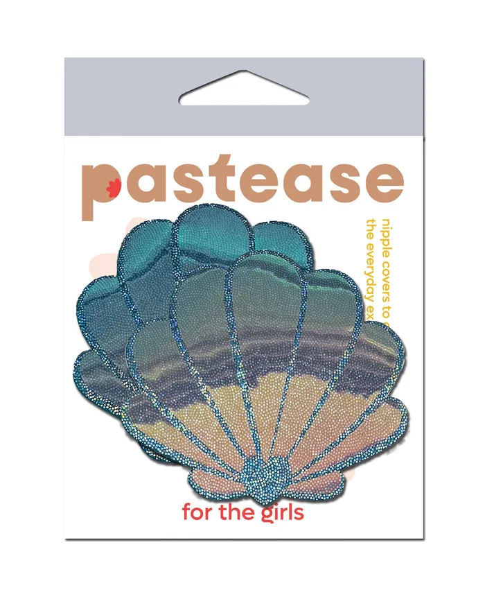 Pastease Vibrators Pastease Opalescent Mermaid Shells Seafoam Blue OS