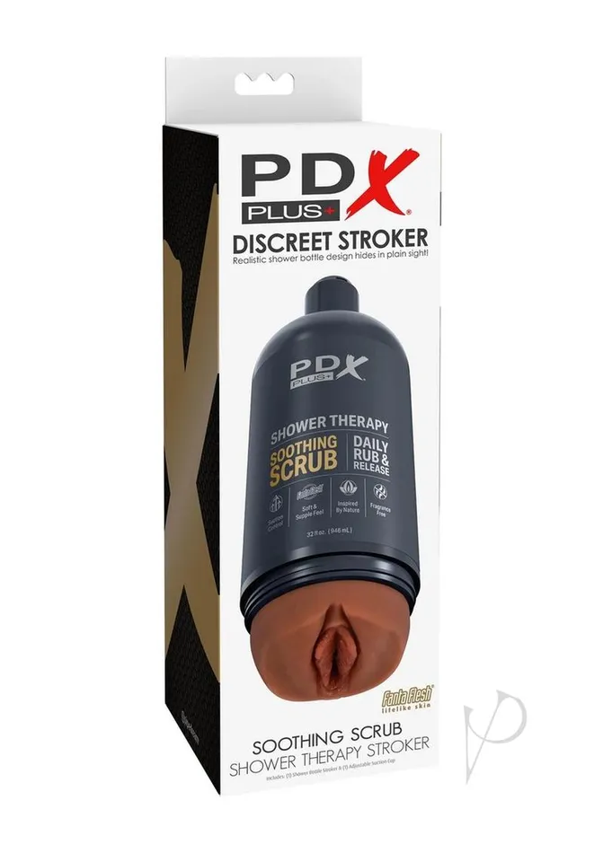 Pdx Plus Male Sex Toys PDX Plus Shower Therapy Soothing Scrub Discreet Stroker Chocolate Pdx Plus Male Sex Toys PDX Plus Shower Therapy Soothing Scrub Discreet Stroker Chocolate
