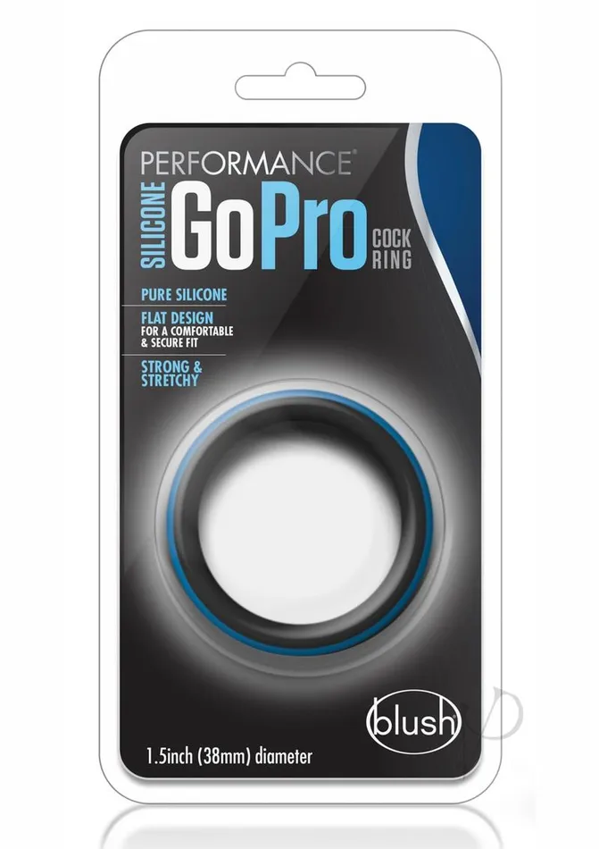 Performance Male Sex Toys Performance Silicone Go Pro Cock Ring BlackBlue