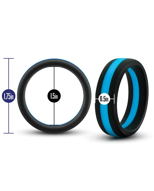 Performance Male Sex Toys Performance Silicone Go Pro Cock Ring BlackBlue