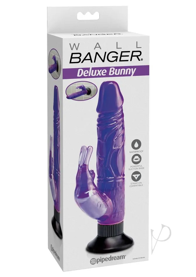 Pipedream Wall Bangers Deluxe Bunny Rabbit Vibrator Purple Vibrators