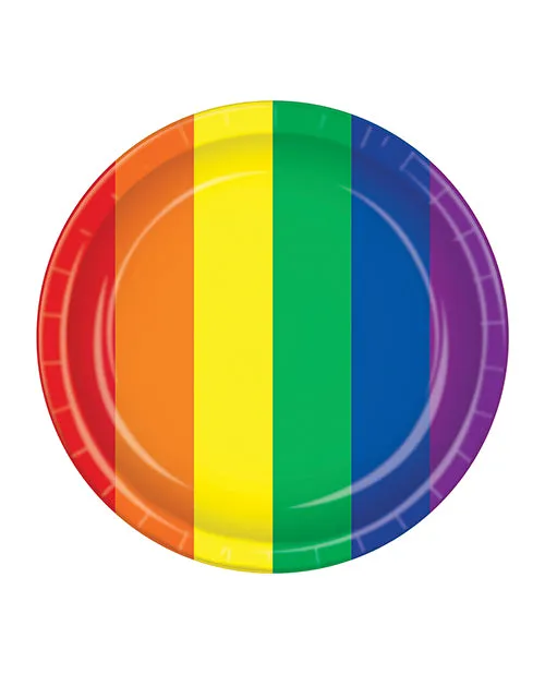 Pride Plates Rainbow Pack of 8 Beistle Anal