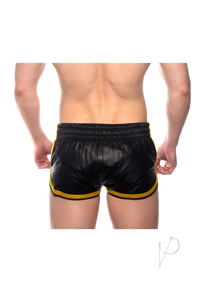 Prowler RED Leather Sport Shorts XLarge BlackYellow Prowler Red Restraints