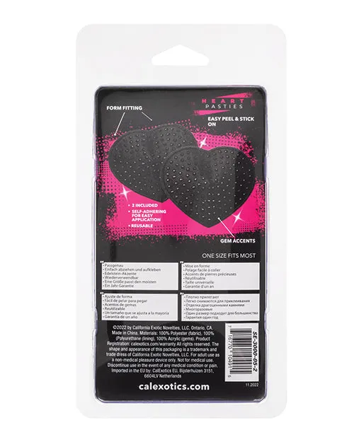 Radiance Radiance Heart Pasties Black Anal Radiance Radiance Heart Pasties Black Anal