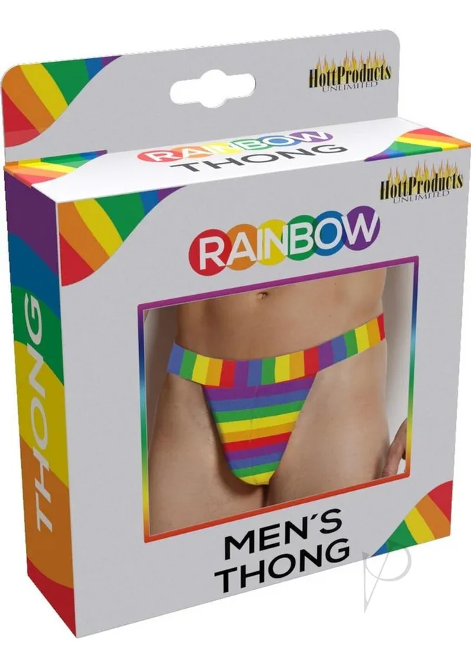 Rainbow Mens Thong Multicolor Rainbow Female Sex Toys