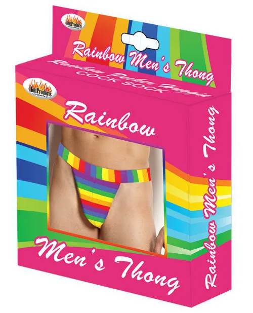 Rainbow Mens Thong Multicolor Rainbow Female Sex Toys