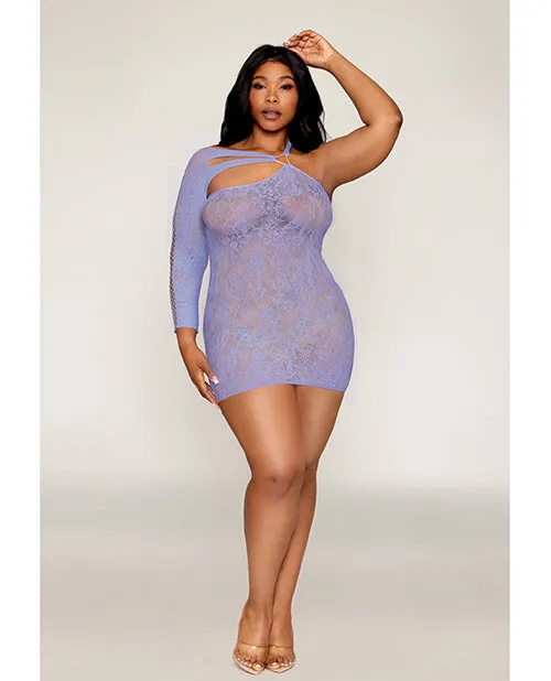 Red Diamond Asymmetrical One Shoulder Seamless Lace Chemise Lavender QN Vibrators Red Diamond Asymmetrical One Shoulder Seamless Lace Chemise Lavender QN Vibrators