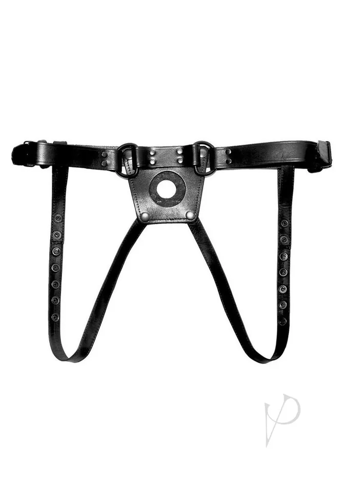 Restraints Prowler Red Prowler RED Leather Dong Harness Medium Black