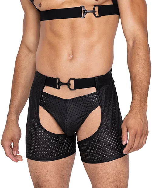 Roma Confidential Anal Master Thong wContoured Pouch Black SM