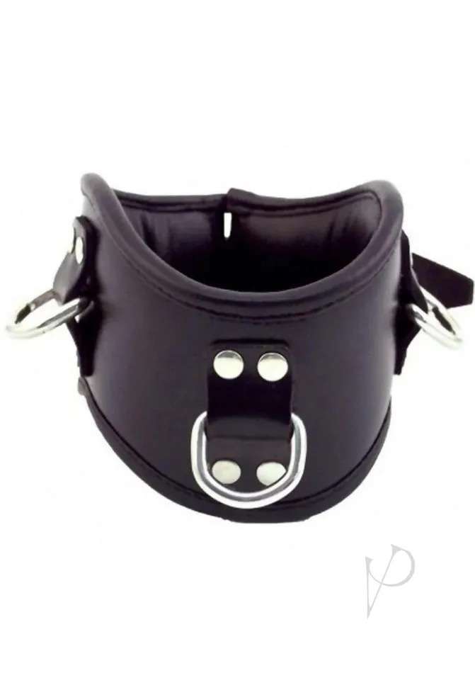 Rouge Anal Rouge Posture Adjustable Collar 3 Ring Black
