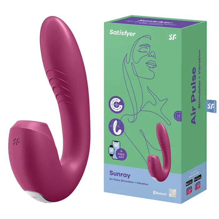 Satisfyer Vibrators Satisfyer Sunray Vibrator with Air Pulsation App Control Satisfyer Vibrators Satisfyer Sunray Vibrator with Air Pulsation App Control