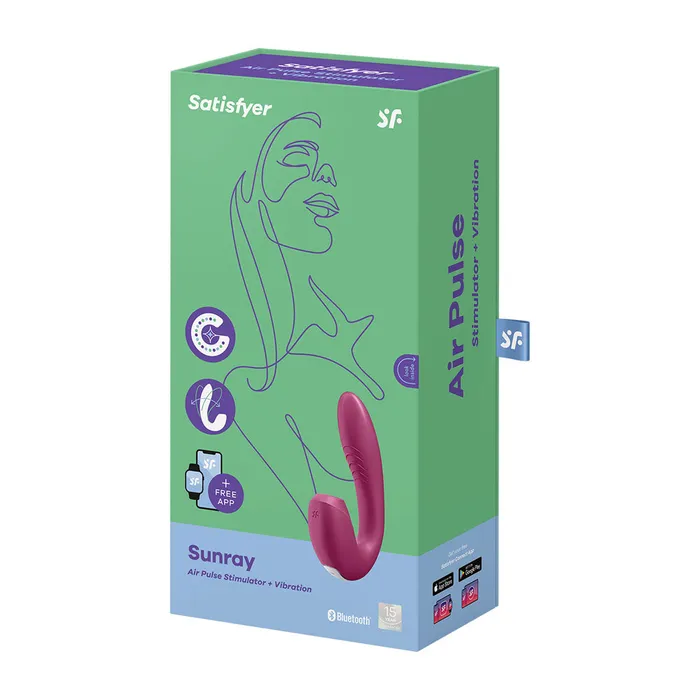 Satisfyer Vibrators Satisfyer Sunray Vibrator with Air Pulsation App Control