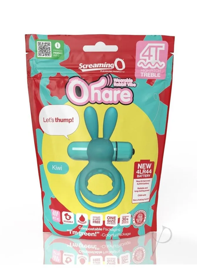 Screaming O Couples Screaming O 4T Ohare Vibrating Cock Ring Kiwi