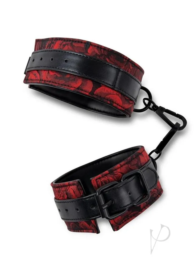 Secret Kisses Rosegasm Buckle Cuffs with Satin Blindfold RedBlack Secret Kisses Restraints Secret Kisses Rosegasm Buckle Cuffs with Satin Blindfold RedBlack Secret Kisses Restraints