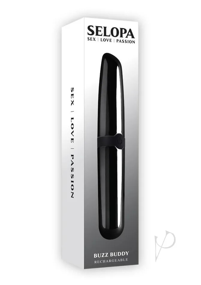 Selopa Buzz Buddy Rechargeable Bullet Black Selopa Vibrators
