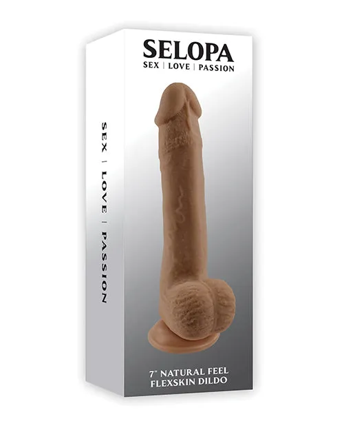 Selopa Selopa Natural Feel Flexskin Dildo 7in Chocolate Dildos